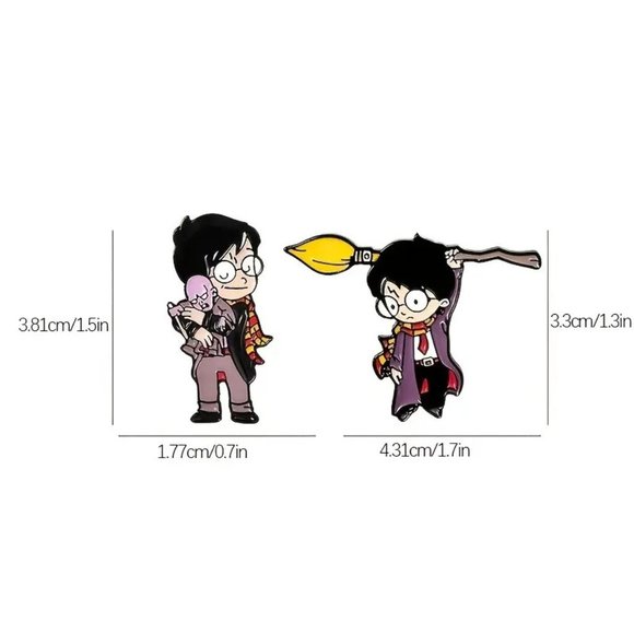 Harry Potter Pins Voldemort Boy Who Loved Enamel Bag Charm Backpack Trendy Fun - Picture 5 of 5